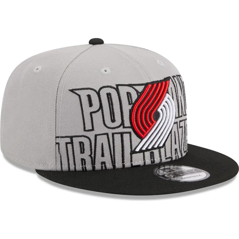 lippikset-littea-harmaa-snapback-9fifty-draft-edition-2023-portland-trail-blazers-nba-new-era