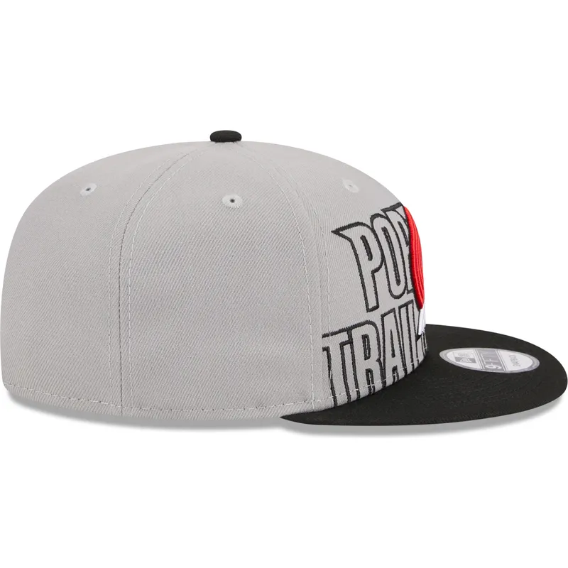 lippikset-littea-harmaa-snapback-9fifty-draft-edition-2023-portland-trail-blazers-nba-new-era