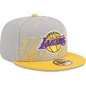 new-era-flat-brim-9fifty-draft-edition-2023-los-angeles-lakers-nba-grey-and-yellow-snapback-cap