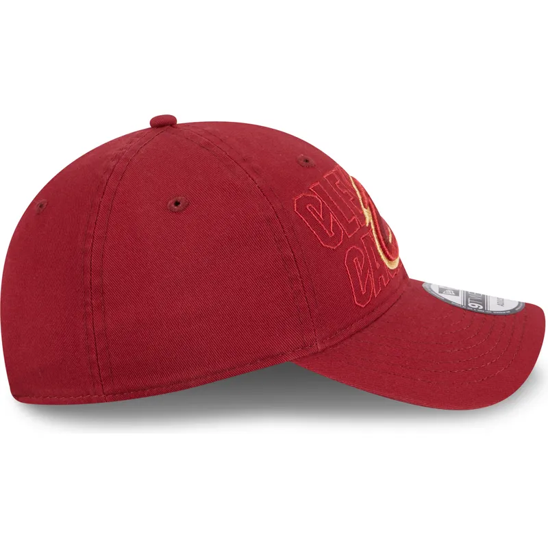 lippikset-kaareva-punainen-saadettava-nauha-9twenty-draft-edition-2023-cleveland-cavaliers-nba-new-era