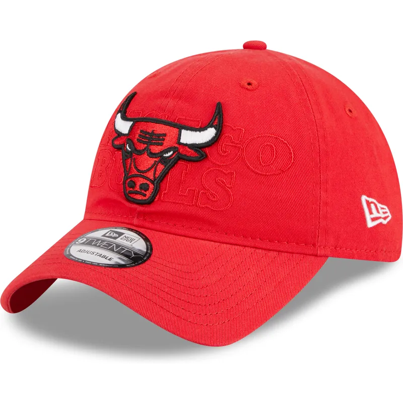 lippikset-kaareva-punainen-saadettava-nauha-9twenty-draft-edition-2023-chicago-bulls-nba-new-era