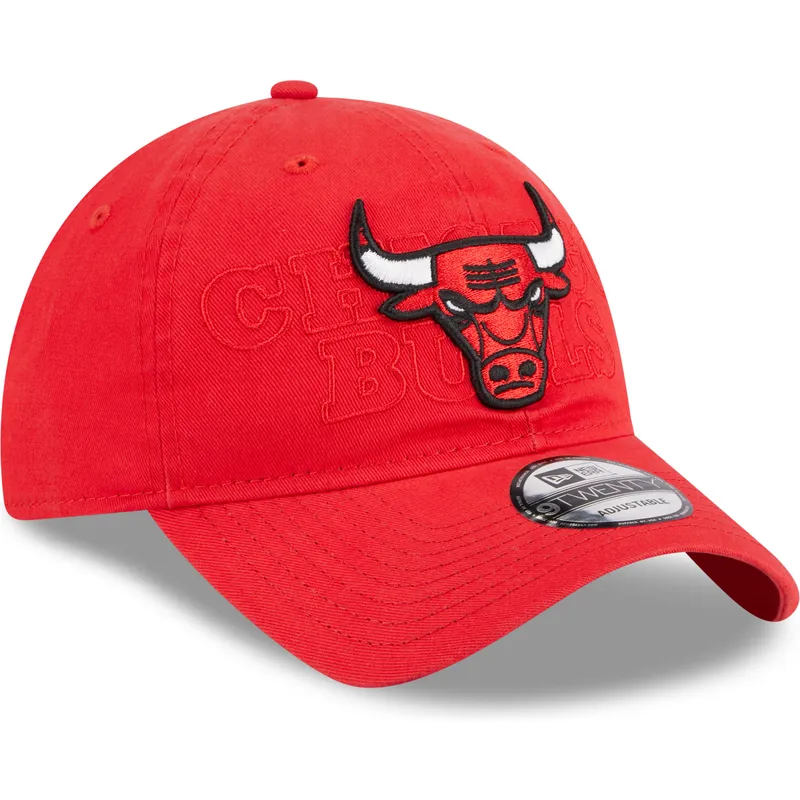lippikset-kaareva-punainen-saadettava-nauha-9twenty-draft-edition-2023-chicago-bulls-nba-new-era