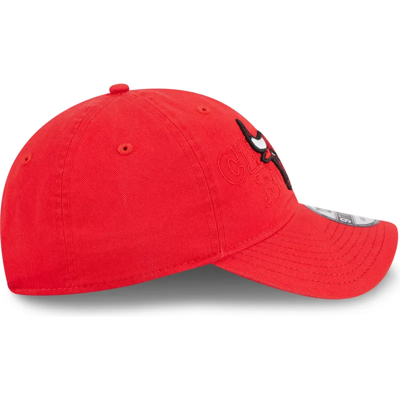lippikset-kaareva-punainen-saadettava-nauha-9twenty-draft-edition-2023-chicago-bulls-nba-new-era