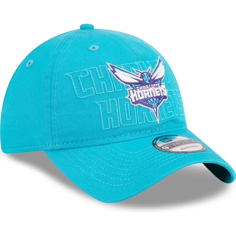 lippikset-kaareva-sininen-saadettava-nauha-9twenty-draft-edition-2023-charlotte-hornets-nba-new-era