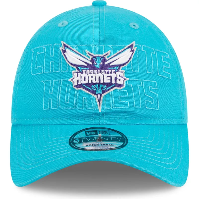 lippikset-kaareva-sininen-saadettava-nauha-9twenty-draft-edition-2023-charlotte-hornets-nba-new-era