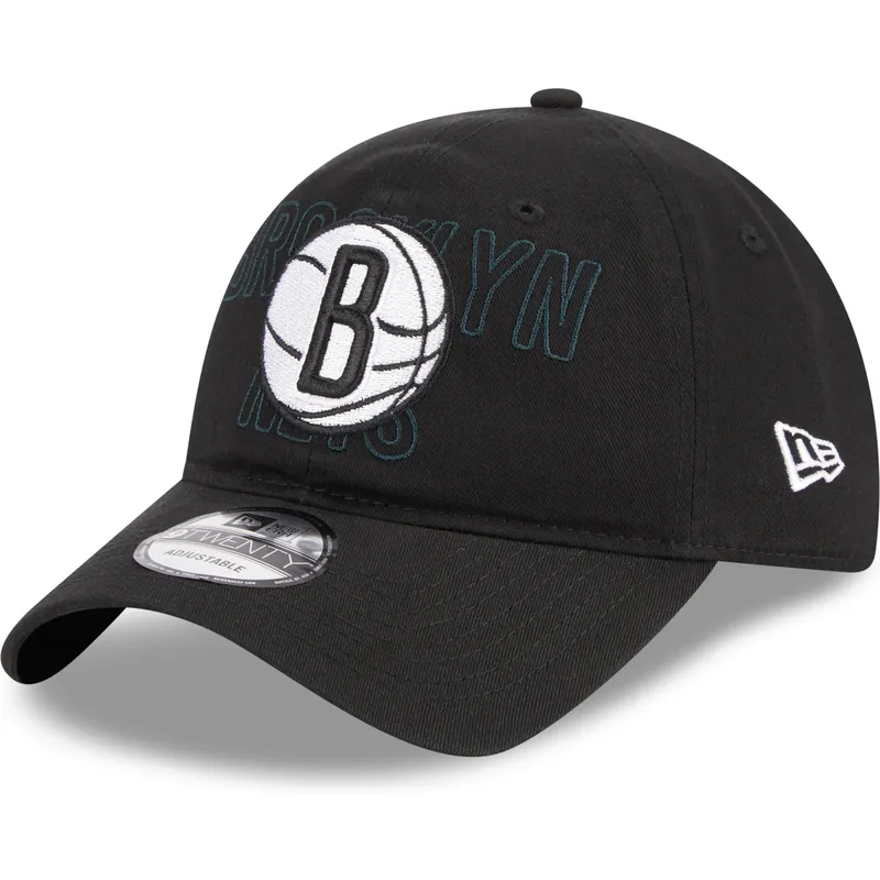 cap-kaareva-black-adjustable-strap-9twenty-draft-edition-2023-brooklyn-nets-nba-new-era