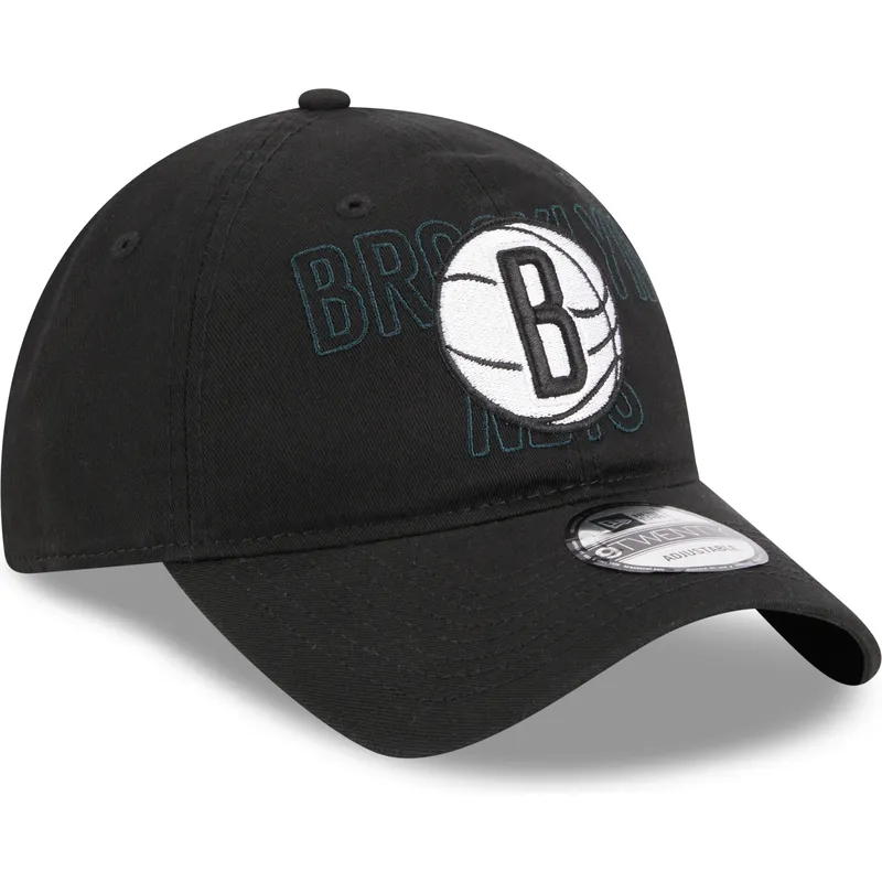 cap-kaareva-black-adjustable-strap-9twenty-draft-edition-2023-brooklyn-nets-nba-new-era
