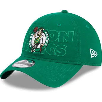 Cap kaareva green adjustable strap 9TWENTY Draft Edition 2023 Boston Celtics NBA New Era