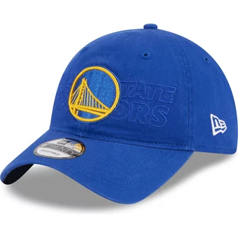 New Era Curved Brim 9TWENTY Draft Edition 2023 Golden State Warriors NBA Blue Adjustable Cap