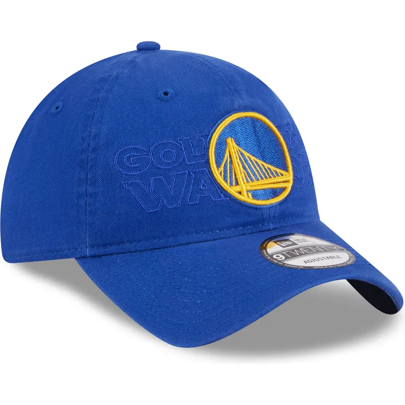lippikset-kaareva-sininen-saadettava-nauha-9twenty-draft-edition-2023-golden-state-warriors-nba-new-era
