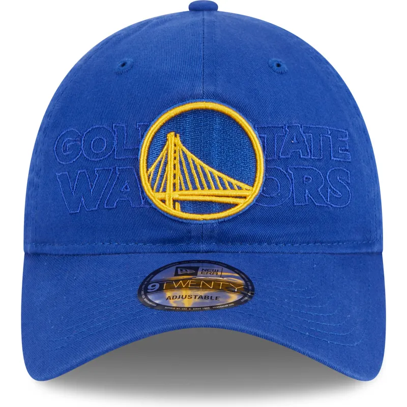lippikset-kaareva-sininen-saadettava-nauha-9twenty-draft-edition-2023-golden-state-warriors-nba-new-era