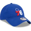 lippikset-kaareva-sininen-saadettava-nauha-9twenty-draft-edition-2023-philadelphia-76ers-nba-new-era