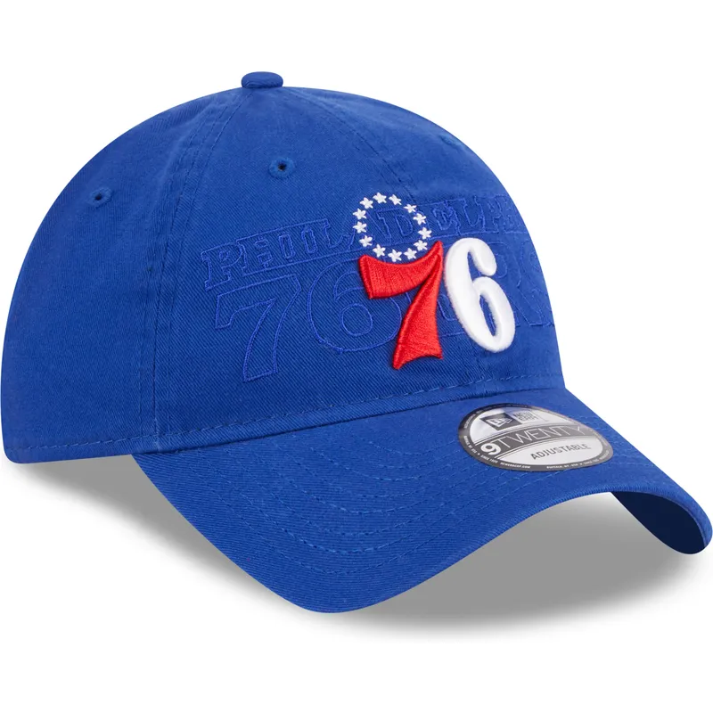 lippikset-kaareva-sininen-saadettava-nauha-9twenty-draft-edition-2023-philadelphia-76ers-nba-new-era