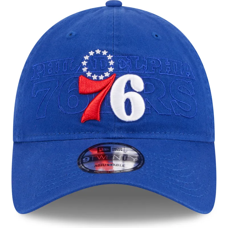 lippikset-kaareva-sininen-saadettava-nauha-9twenty-draft-edition-2023-philadelphia-76ers-nba-new-era