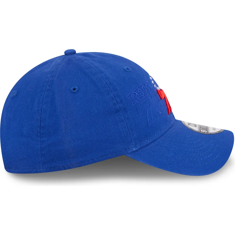 lippikset-kaareva-sininen-saadettava-nauha-9twenty-draft-edition-2023-philadelphia-76ers-nba-new-era