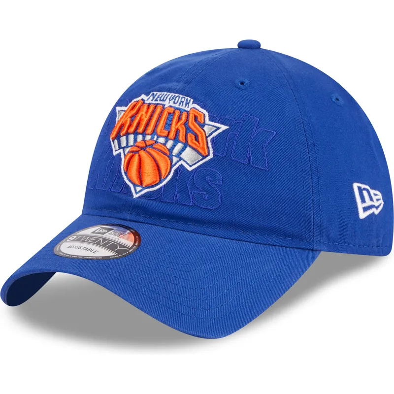 lippikset-kaareva-sininen-saadettava-nauha-9twenty-draft-edition-2023-new-york-knicks-nba-new-era