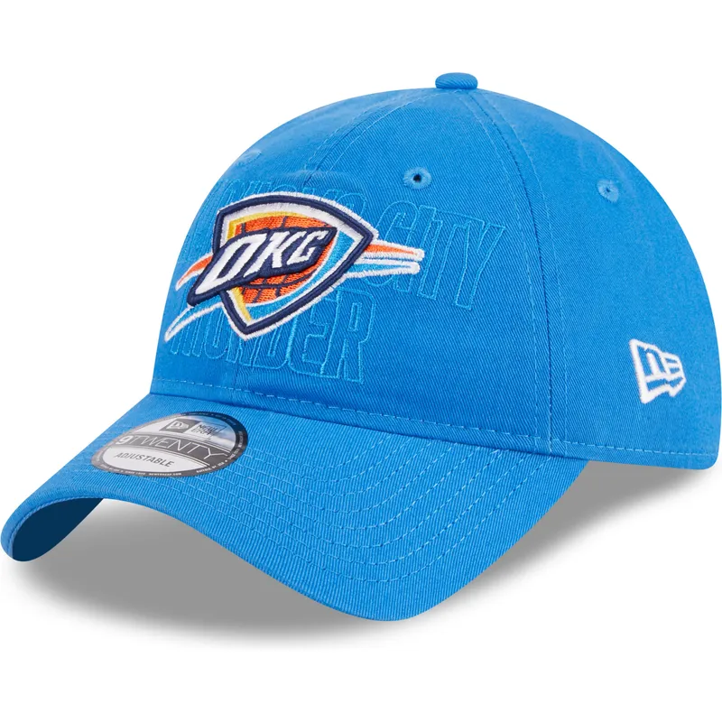 lippikset-kaareva-sininen-saadettava-nauha-9twenty-draft-edition-2023-oklahoma-city-thunder-nba-new-era