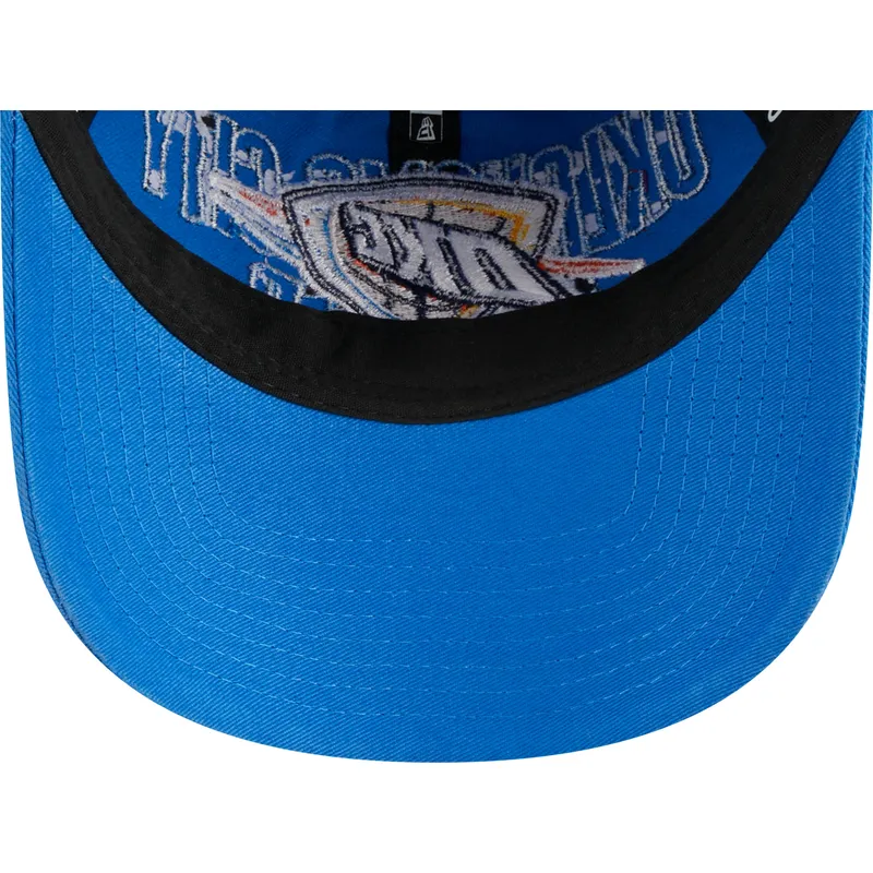 lippikset-kaareva-sininen-saadettava-nauha-9twenty-draft-edition-2023-oklahoma-city-thunder-nba-new-era