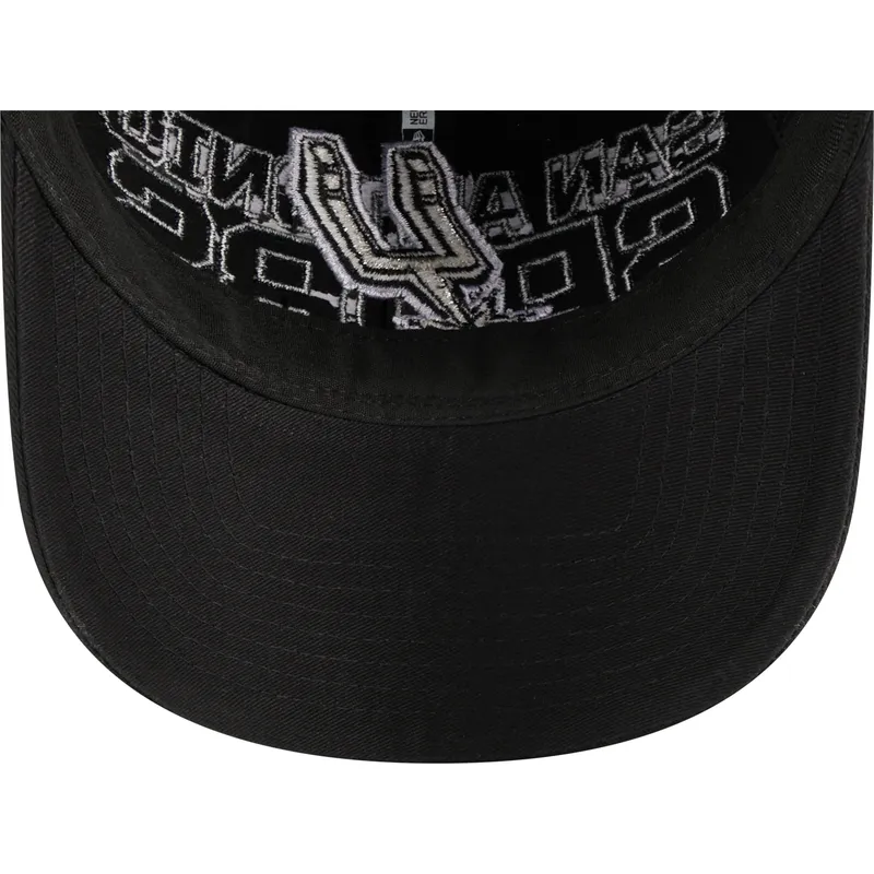 lippikset-kaareva-musta-saadettava-nauha-9twenty-draft-edition-2023-san-antonio-spurs-nba-new-era