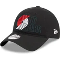 lippikset-kaareva-musta-saadettava-nauha-9twenty-draft-edition-2023-portland-trail-blazers-nba-new-era