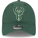 lippikset-kaareva-vihrea-saadettava-nauha-9twenty-draft-edition-2023-milwaukee-bucks-nba-new-era