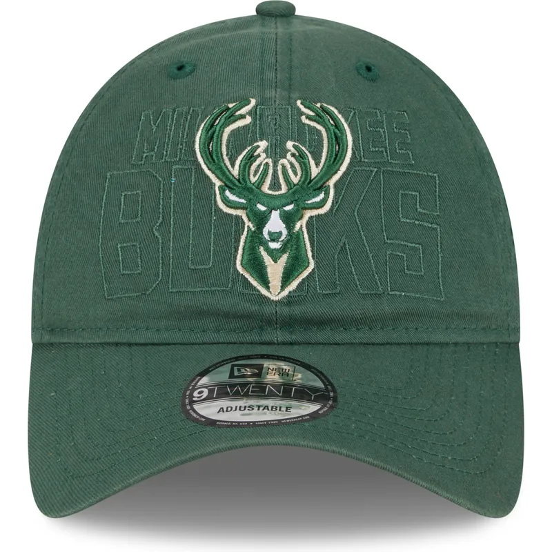 lippikset-kaareva-vihrea-saadettava-nauha-9twenty-draft-edition-2023-milwaukee-bucks-nba-new-era