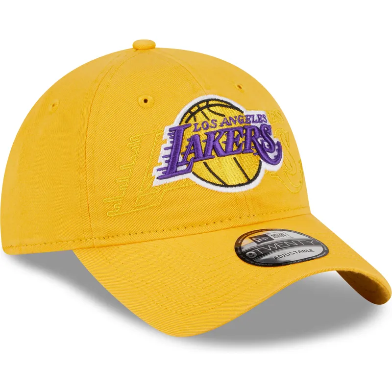 lippikset-kaareva-keltainen-saadettava-nauha-9twenty-draft-edition-2023-los-angeles-lakers-nba-new-era