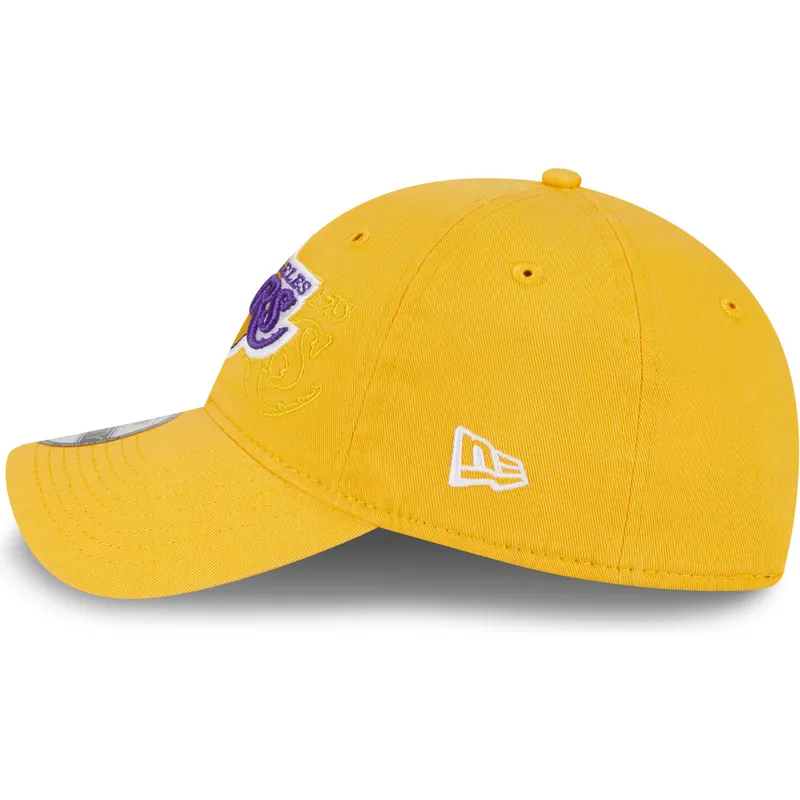 lippikset-kaareva-keltainen-saadettava-nauha-9twenty-draft-edition-2023-los-angeles-lakers-nba-new-era