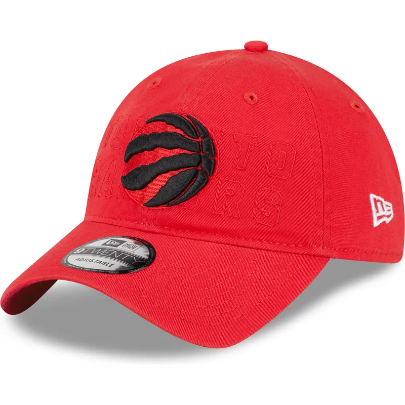 lippikset-kaareva-punainen-saadettava-nauha-9twenty-draft-edition-2023-toronto-raptors-nba-new-era