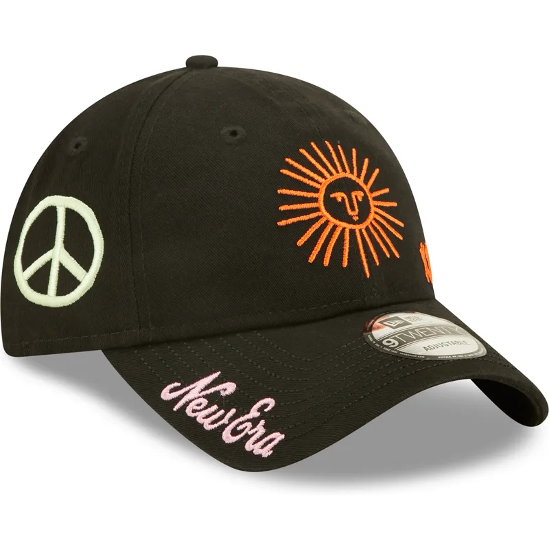 lippikset-kaareva-musta-saadettava-nauha-9twenty-washed-graphic-new-era lippikset-kaareva-musta-saadettava-nauha-9twenty-washed-graphic-new-era