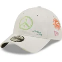 lippikset-kaareva-valkoinen-saadettava-nauha-9twenty-washed-graphic-new-era