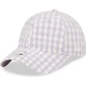 lippikset-kaareva-violetti-saadettava-nauha-9twenty-gingham-new-york-yankees-mlb-new-era