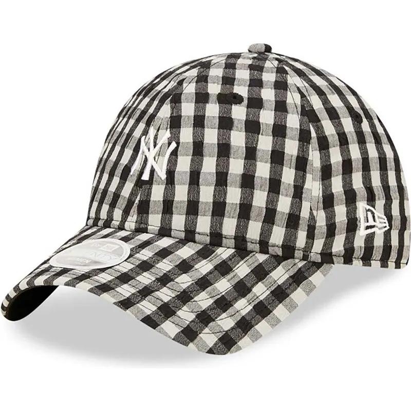 cap-kaareva-black-adjustable-strap-9twenty-gingham-new-york-yankees-mlb-new-era