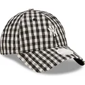lippikset-kaareva-musta-saadettava-nauha-9twenty-gingham-new-york-yankees-mlb-new-era