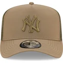 lippikset-kaareva-rekka-vihrea-snapback-a-frame-tech-ripstop-new-york-yankees-mlb-new-era