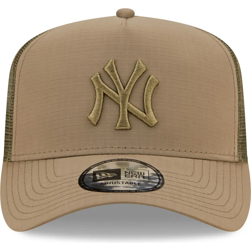 lippikset-kaareva-rekka-vihrea-snapback-a-frame-tech-ripstop-new-york-yankees-mlb-new-era