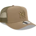 lippikset-kaareva-rekka-vihrea-snapback-a-frame-tech-ripstop-new-york-yankees-mlb-new-era