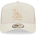 lippikset-kaareva-rekka-beige-snapback-a-frame-tech-ripstop-los-angeles-dodgers-mlb-new-era