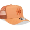 lippikset-kaareva-rekka-ruskea-snapback-a-frame-tech-ripstop-new-york-yankees-mlb-new-era