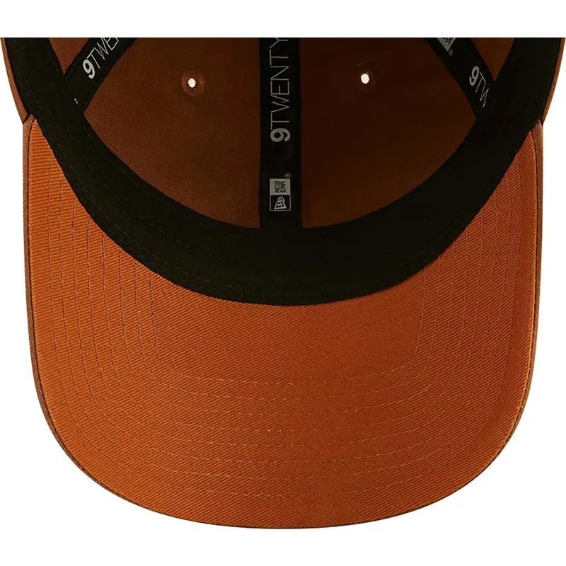 lippikset-kaareva-ruskea-saadettava-nauha-9twenty-linen-new-era