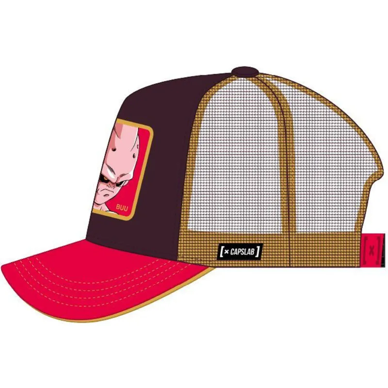 lippikset-kaareva-rekka-ruskea-snapback-kid2-kid-buu-dragon-ball-capslab