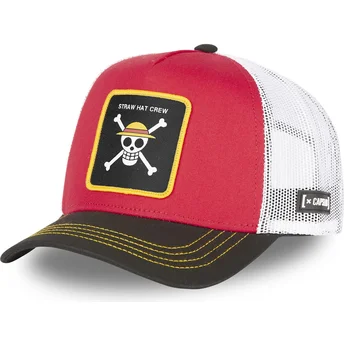 Cap kaareva red snapback Straw Hat Pirates One Piece Capslab