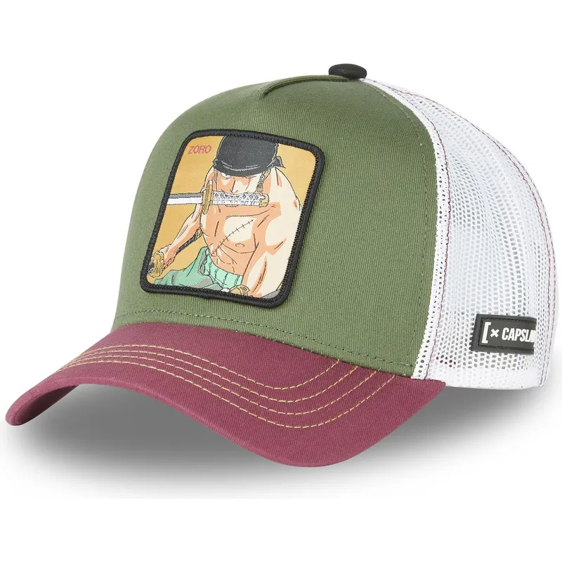 lippikset-kaareva-rekka-vihrea-snapback-zor4-roronoa-zoro-one-piece-capslab