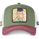 lippikset-kaareva-rekka-vihrea-snapback-zor4-roronoa-zoro-one-piece-capslab