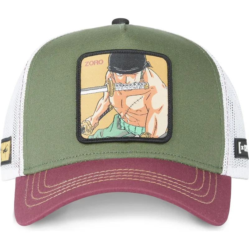 lippikset-kaareva-rekka-vihrea-snapback-zor4-roronoa-zoro-one-piece-capslab