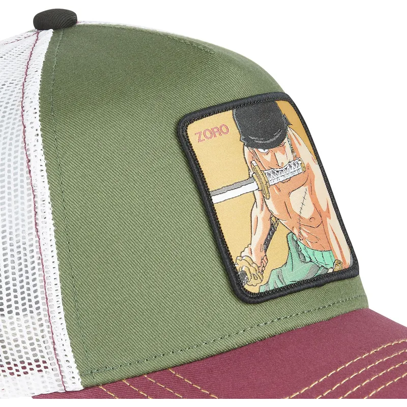 lippikset-kaareva-rekka-vihrea-snapback-zor4-roronoa-zoro-one-piece-capslab