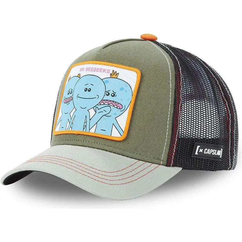 lippikset-kaareva-rekka-vihrea-snapback-mrm1-mr-meeseeks-rick-ja-morty-capslab