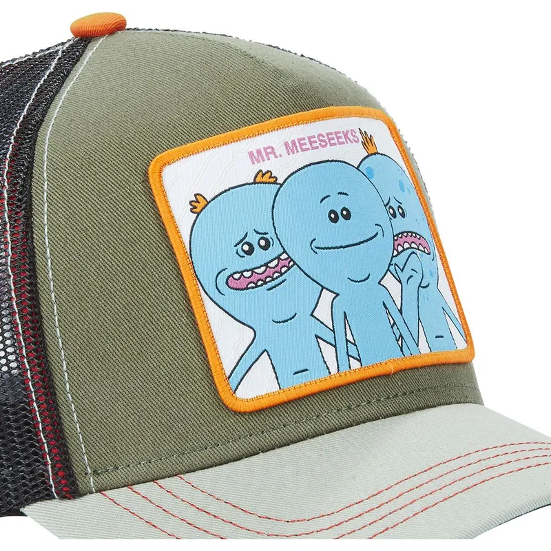 lippikset-kaareva-rekka-vihrea-snapback-mrm1-mr-meeseeks-rick-ja-morty-capslab