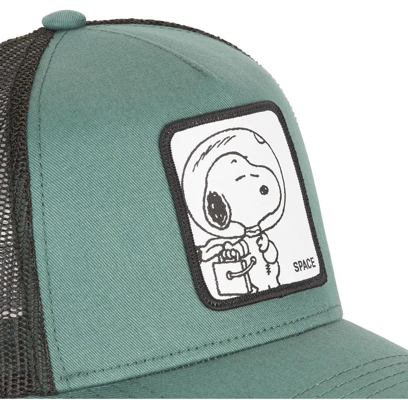 lippikset-kaareva-rekka-vihrea-snapback-space-sp2-snoopy-tenavat-capslab