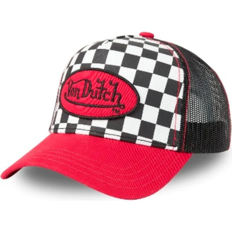 lippikset-kaareva-rekka-musta-snapback-squ-red-von-dutch